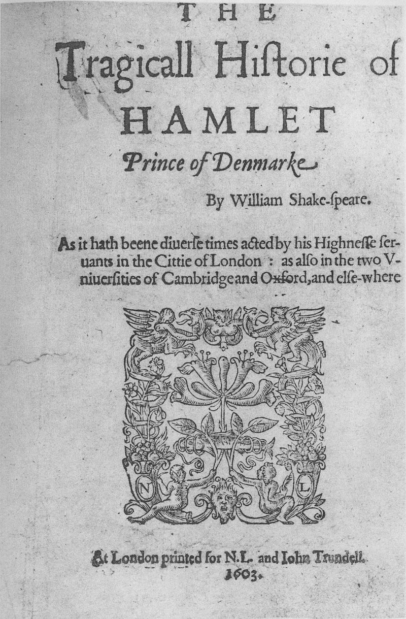 The Tragicall Historie of Hamlet, Prince of Denmarke