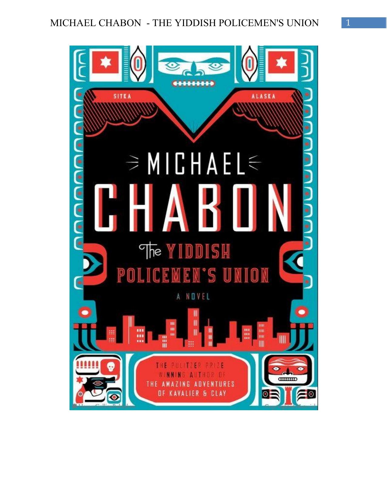 Michael Chabon – The Yiddish Policemen’s Union